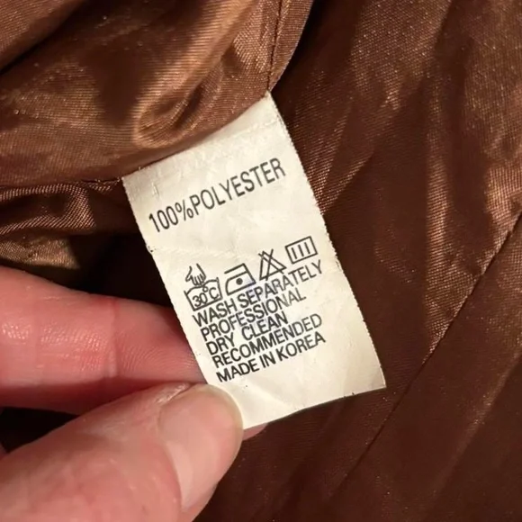 Vintage Brown Long Coat With Fringe - Picture 5 of 6